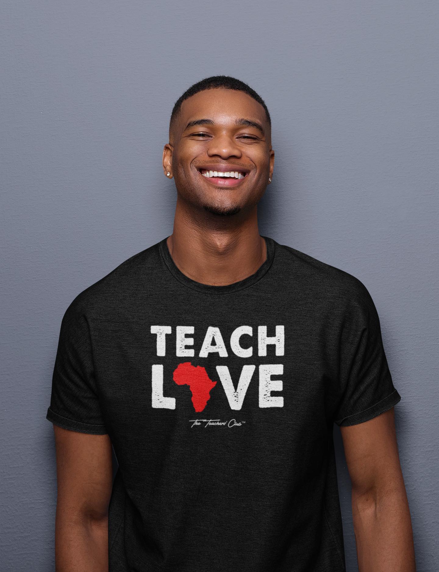 Image of man in educator shirt